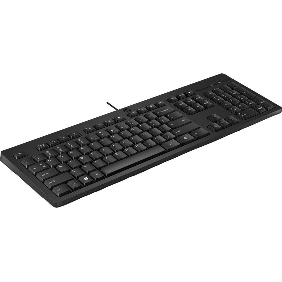 HP 125 Wired Keyboard - Full Size Comfort, Adjustable Feet & Eco - Friendly Design - Store 42