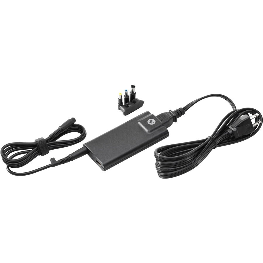HP 65W Smart AC Adapter For Notebooks - Reliable Power Solution On The Go, Black