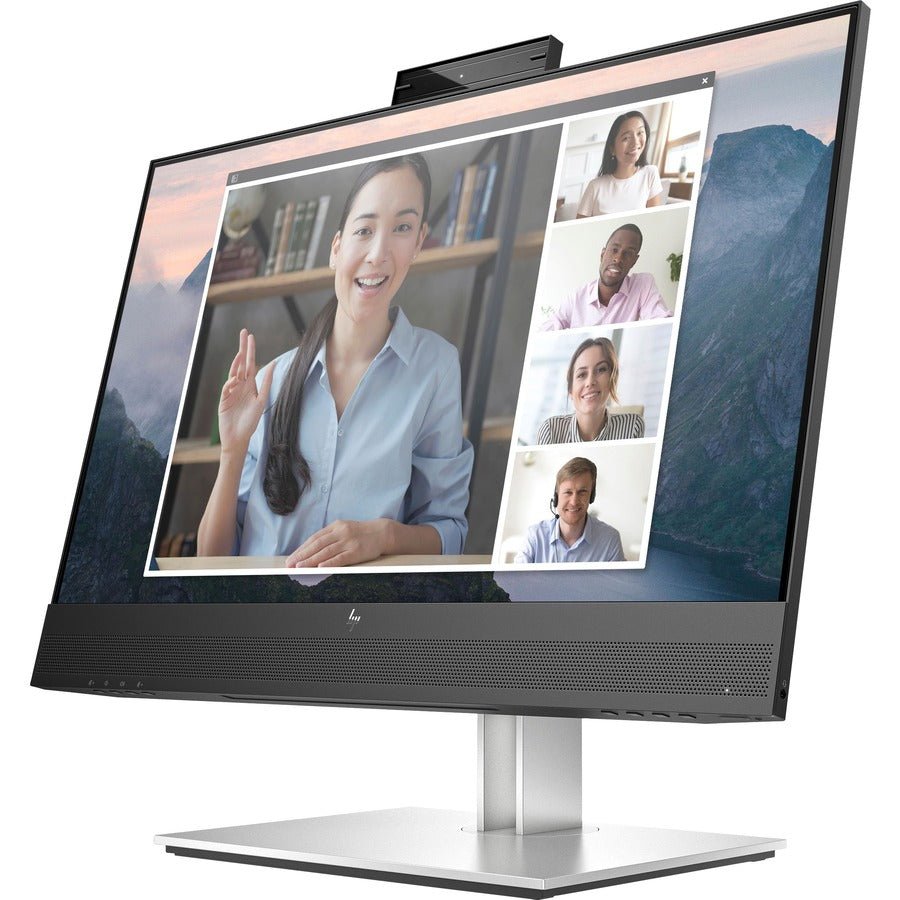 HP E24mv G4 23.8" FHD Monitor with 5MP Pop - Up Webcam, Ergonomic Design & Eye Ease Technology - Store 42