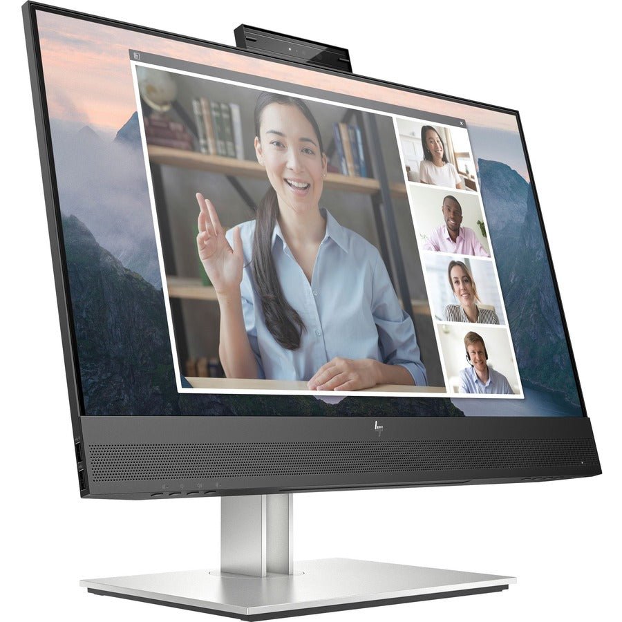 HP E24mv G4 23.8" FHD Monitor with 5MP Pop - Up Webcam, Ergonomic Design & Eye Ease Technology - Store 42