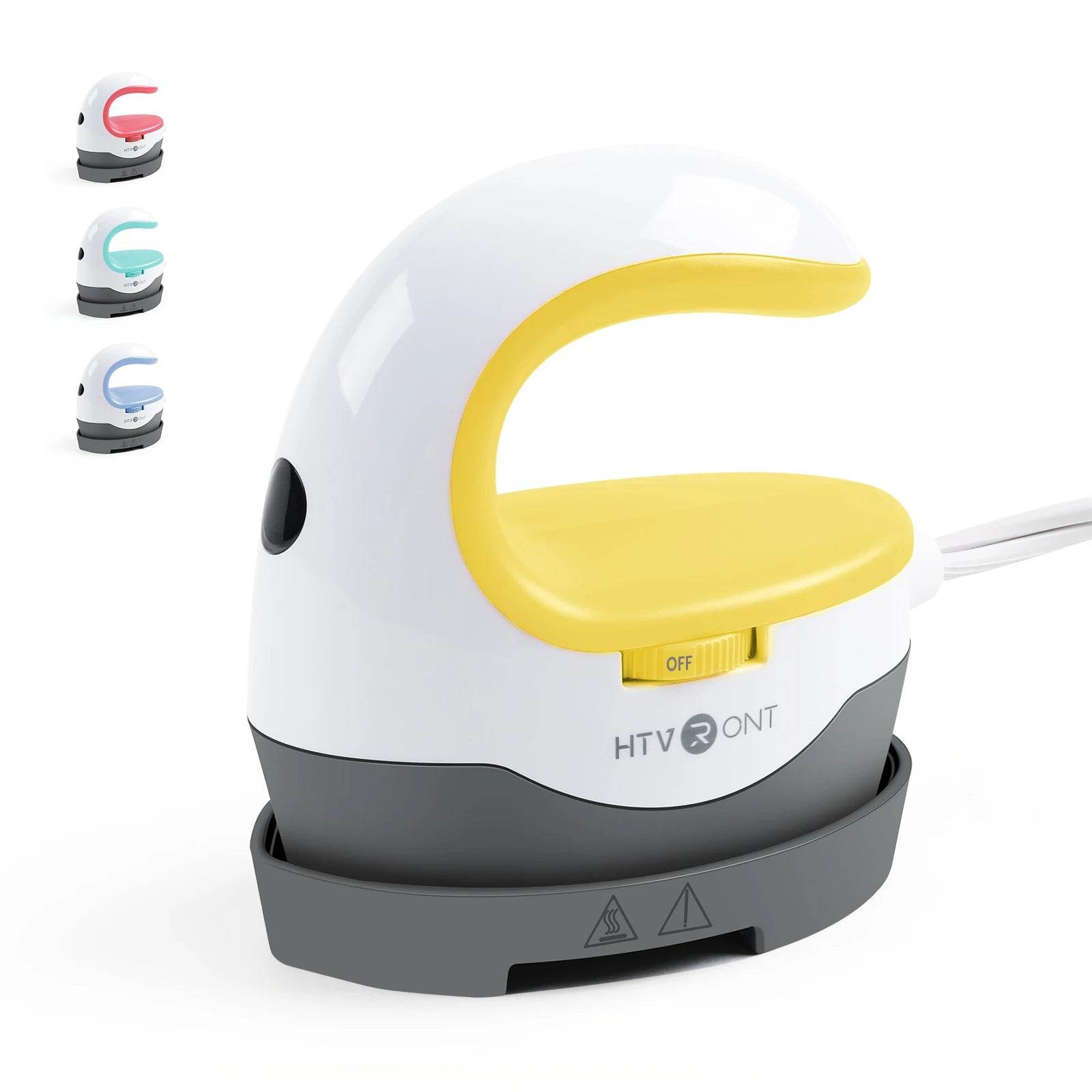 HTVRONT 2nd Gen Portable Mini Heat Press Machine for Easy DIY Heat Transfers on Clothing & Accessories