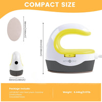 HTVRONT 2nd Gen Portable Mini Heat Press Machine for Easy DIY Heat Transfers on Clothing & Accessories