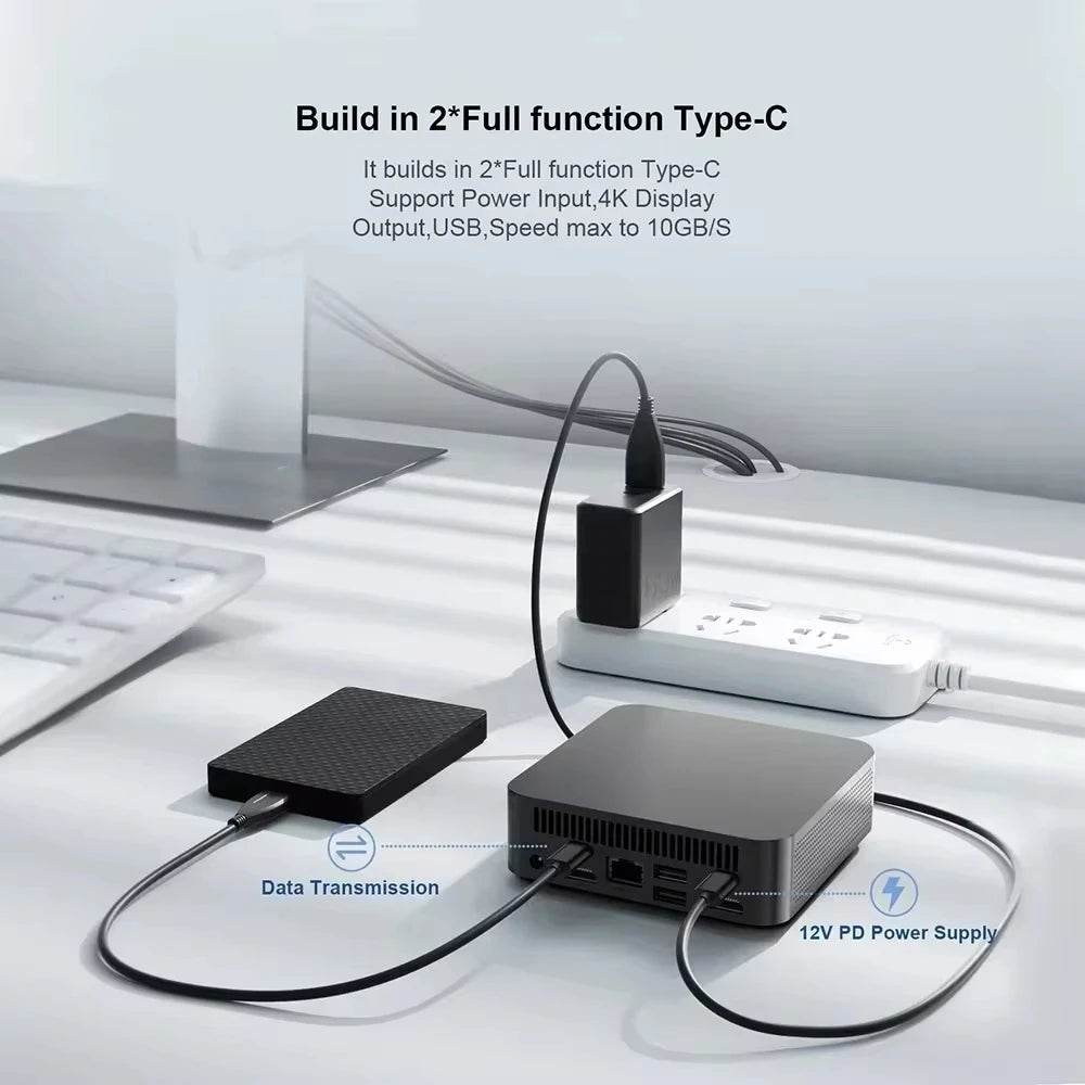 Intel Core i9-8950HK Mini PC with 16GB RAM, 1TB Storage, Win11 & WiFi 6 - Compact Powerhouse