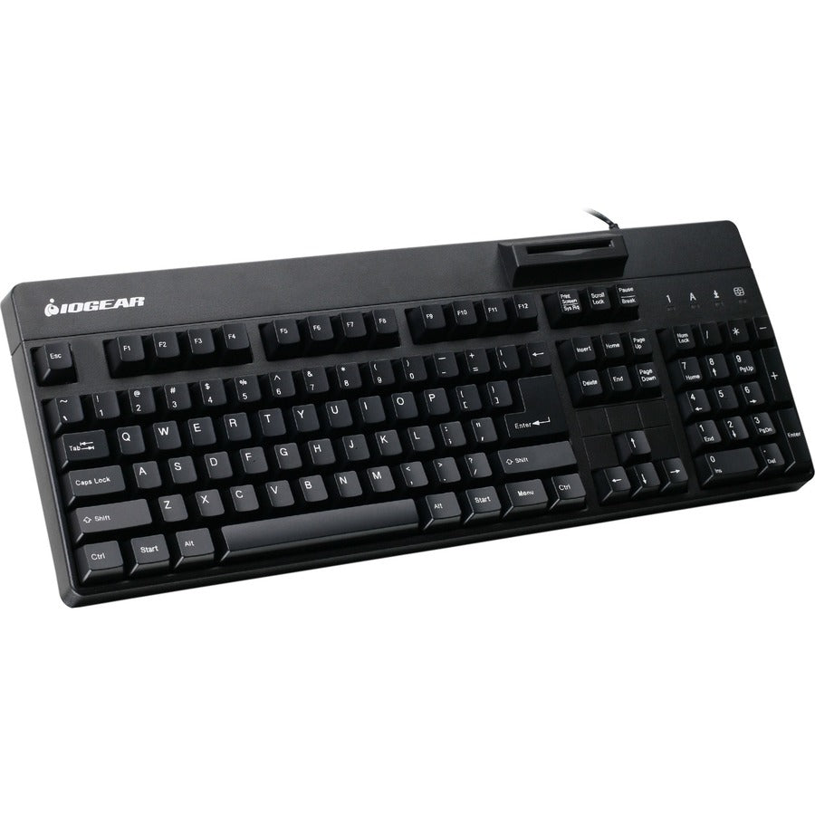 IOGEAR 104 - Key CAC Keyboard with Integrated Smart Card Reader, TAA - Compliant USB Security - Store 42
