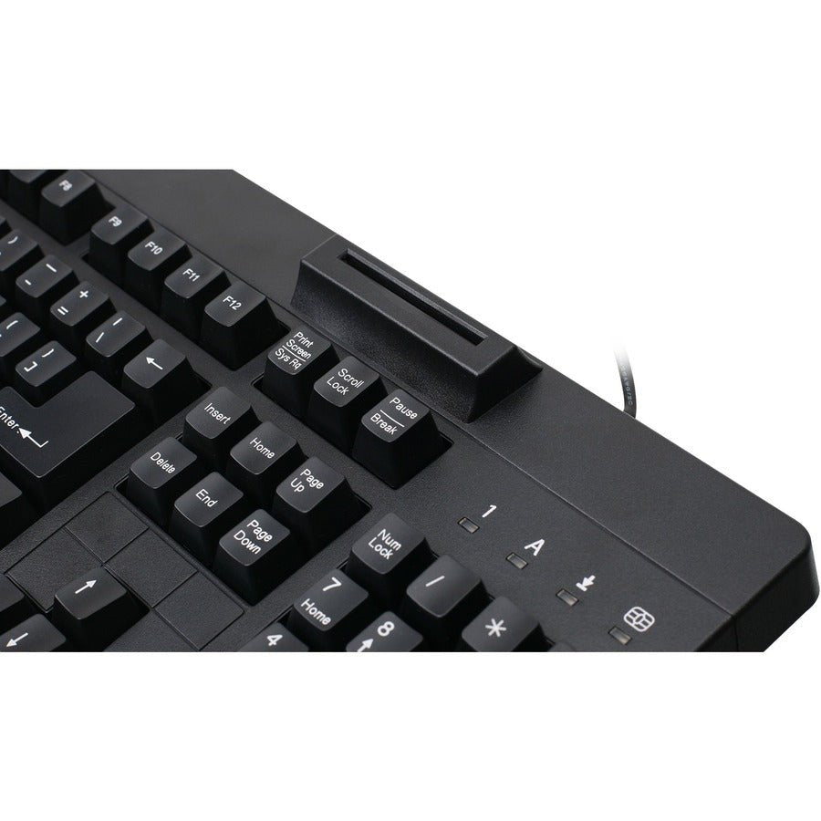 IOGEAR 104-Key CAC Keyboard with Integrated Smart Card Reader, TAA-Compliant USB Security