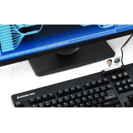 IOGEAR 104 - Key CAC Keyboard with Integrated Smart Card Reader, TAA - Compliant USB Security - Store 42