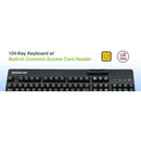 IOGEAR 104 - Key CAC Keyboard with Integrated Smart Card Reader, TAA - Compliant USB Security - Store 42