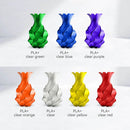 JAYO 1.75mm Transparent PETG PLA Filament - 10 Rolls of Clear Multicolor for Vibrant 3D Printing