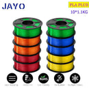 JAYO 1.75mm Transparent PETG PLA Filament - 10 Rolls of Clear Multicolor for Vibrant 3D Printing PLA PLUS 10TPMIX 04 United States