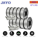 JAYO 1.75mm Transparent PETG PLA Filament - 10 Rolls of Clear Multicolor for Vibrant 3D Printing PETG-10TP United States
