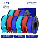 JAYO PETG Filament 1.75mm - 9 Rolls for Fast, Reliable 3D Printing with Matte Finish 3SB3RD3BL United States
