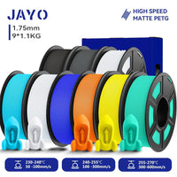 JAYO PETG Filament 1.75mm - 9 Rolls for Fast, Reliable 3D Printing with Matte Finish BK2WTGYSBBLORYLMG United States