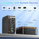KAMRUI Essenx E1 Mini PC 12Th Gen N97 CPU, 16GB RAM, 512GB SSD, 4K Windows 11 Pro
