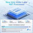 KAMRUI Essenx E1 Mini PC 12Th Gen N97 CPU, 16GB RAM, 512GB SSD, 4K Windows 11 Pro