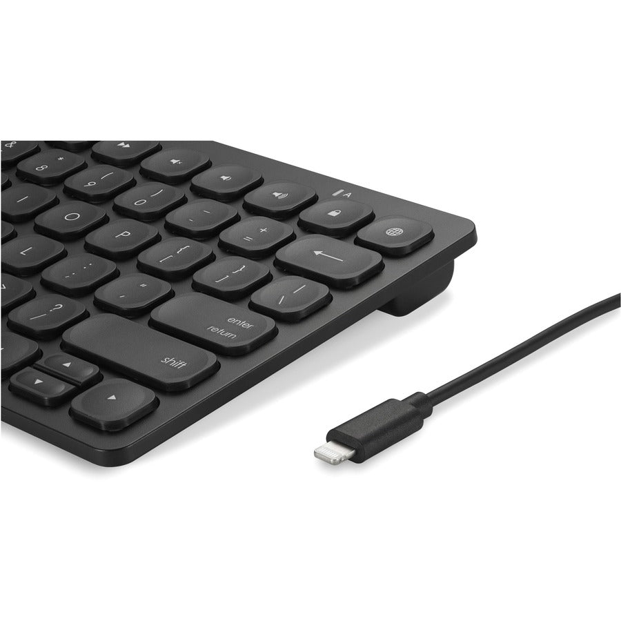 Kensington Black Keyboard with Lightning Cable for Faster Typing on iPad - Effortless Connectivity - Store 42