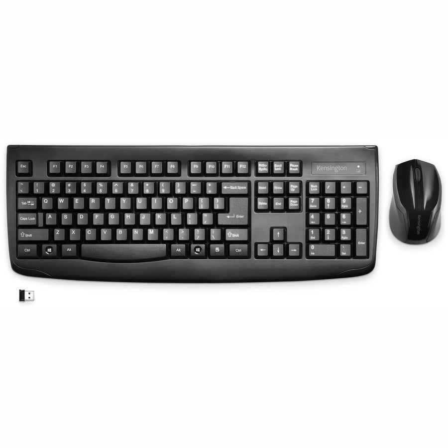 Kensington Life Wireless Keyboard & Mouse Set | Spill-Proof, Full-Size, 2.4GHz Connection