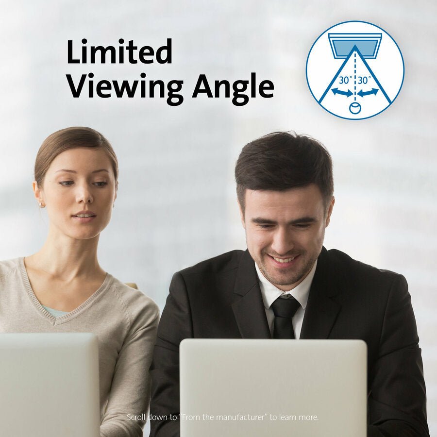 Kensington MagPro MagStrip Privacy Screen - Magnetic, Blue Light Filtering, Reversible Design
