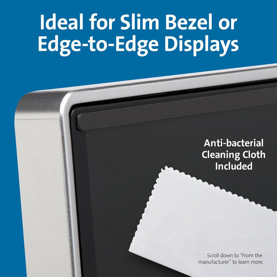 Kensington MagPro MagStrip Privacy Screen - Magnetic, Blue Light Filtering, Reversible Design