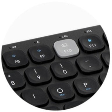 Kensington Multi-Device Compact Wireless Keyboard - Effortlessly Connect to 3 Devices with Dual Wireless Technology