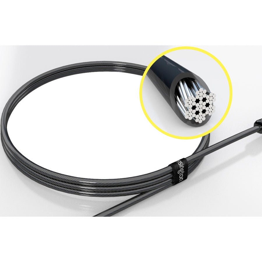 Kensington N17 Keyed Laptop Lock - Secure Carbon Steel Design for Dell Laptops, 6' Cable, Anti-Pick Technology