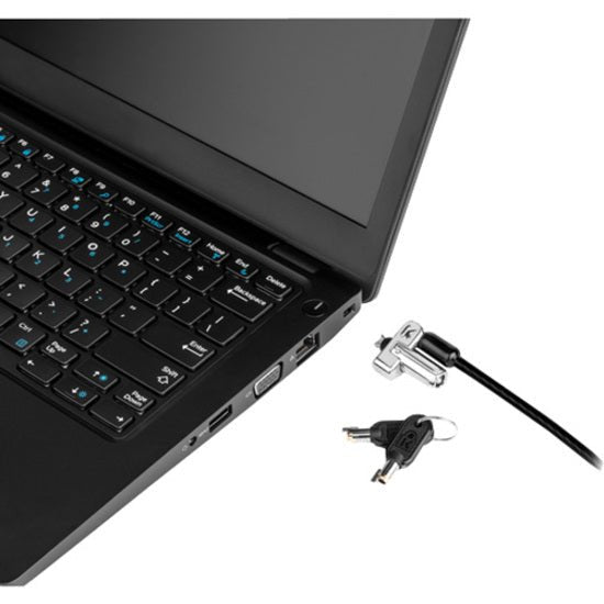 Kensington N17 Keyed Laptop Lock - Secure Carbon Steel Design for Dell Laptops, 6' Cable, Anti-Pick Technology