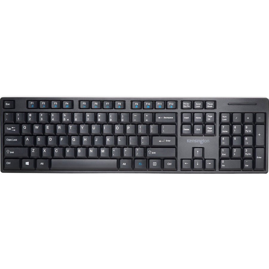 Kensington Pro Fit 2.4GHz Wireless Full - Size Spill - Proof Keyboard with AES Encryption, Compact Design - Store 42