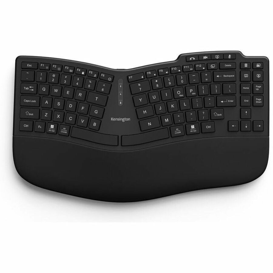 Kensington Pro Fit Ergo KB675 TKL Ergonomic Keyboard for 3 Devices with RGB Indicators, USB - C - Store 42