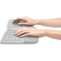 Kensington Pro Fit Ergo Wireless Keyboard - Ergonomic Comfort, Dual Wireless, Spill-Proof Design