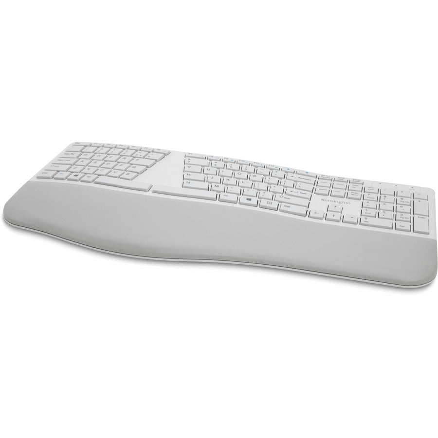 Kensington Pro Fit Ergo Wireless Keyboard - Ergonomic Comfort, Dual Wireless, Spill-Proof Design