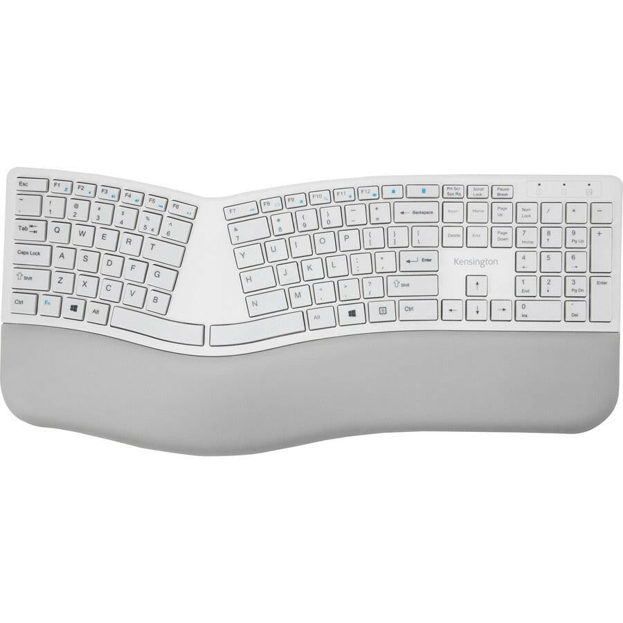 Kensington Pro Fit Ergo Wireless Keyboard - Ergonomic Comfort, Dual Wireless, Spill-Proof Design