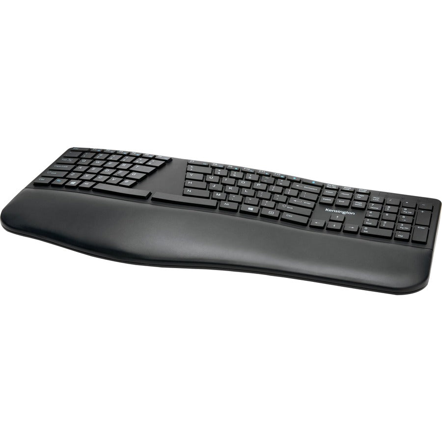 Kensington Pro Fit Ergo Wireless Keyboard - Ergonomic Design, Dual 2.4GHz & Bluetooth, Spill - Proof - Store 42