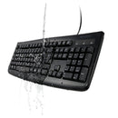 Kensington Pro Fit Washable Keyboard - Antimicrobial, Waterproof & Cable Connectivity, Black