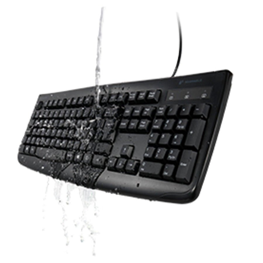 Kensington Pro Fit Washable Keyboard - Antimicrobial, Waterproof & Cable Connectivity, Black