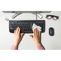 Kensington Pro Fit Washable Keyboard - Antimicrobial, Waterproof & Cable Connectivity, Black