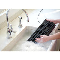 Kensington Pro Fit Washable Keyboard - Antimicrobial, Waterproof & Cable Connectivity, Black