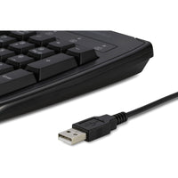 Kensington Pro Fit Washable Keyboard - Antimicrobial, Waterproof & Cable Connectivity, Black