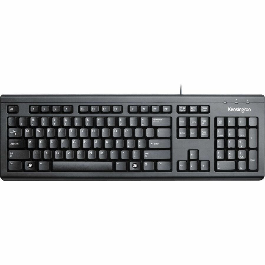 Kensington Spill-Safe 104-Key USB Keyboard - Slim Design, Metal Back, Resilient for Windows 11