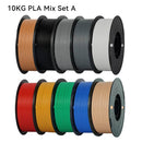 Kingroon 22Lbs Pro Quality PETG & PLA Filament - 10 Rolls Mixed Colors, Eco-Friendly 1.75mm 10 KG PLA Mixed United States