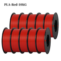 Kingroon 22Lbs Pro Quality PETG & PLA Filament - 10 Rolls Mixed Colors, Eco-Friendly 1.75mm 10KG PLA Red United States
