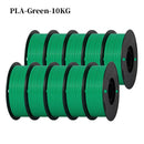 Kingroon 22Lbs Pro Quality PETG & PLA Filament - 10 Rolls Mixed Colors, Eco-Friendly 1.75mm 10KG PLA Green United States
