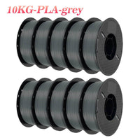 Kingroon 22Lbs Pro Quality PETG & PLA Filament - 10 Rolls Mixed Colors, Eco-Friendly 1.75mm 10 KG PLA Gray United States