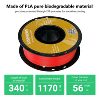 Kingroon 22Lbs Pro Quality PETG & PLA Filament - 10 Rolls Mixed Colors, Eco-Friendly 1.75mm