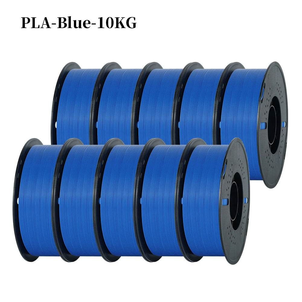 Kingroon 22Lbs Pro Quality PETG & PLA Filament - 10 Rolls Mixed Colors, Eco-Friendly 1.75mm 10 KG PLA Blue United States