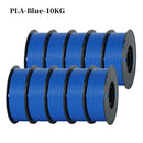 Kingroon 22Lbs Pro Quality PETG & PLA Filament - 10 Rolls Mixed Colors, Eco-Friendly 1.75mm 10 KG PLA Blue United States