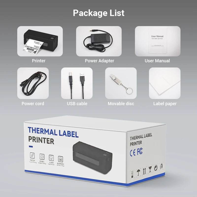 Knaon Bluetooth Thermal Printer 4x6 Inch - Portable Wireless Shipping Label Maker - Store 42