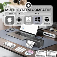 Knaon Bluetooth Thermal Printer 4x6 Inch - Portable Wireless Shipping Label Maker - Store 42