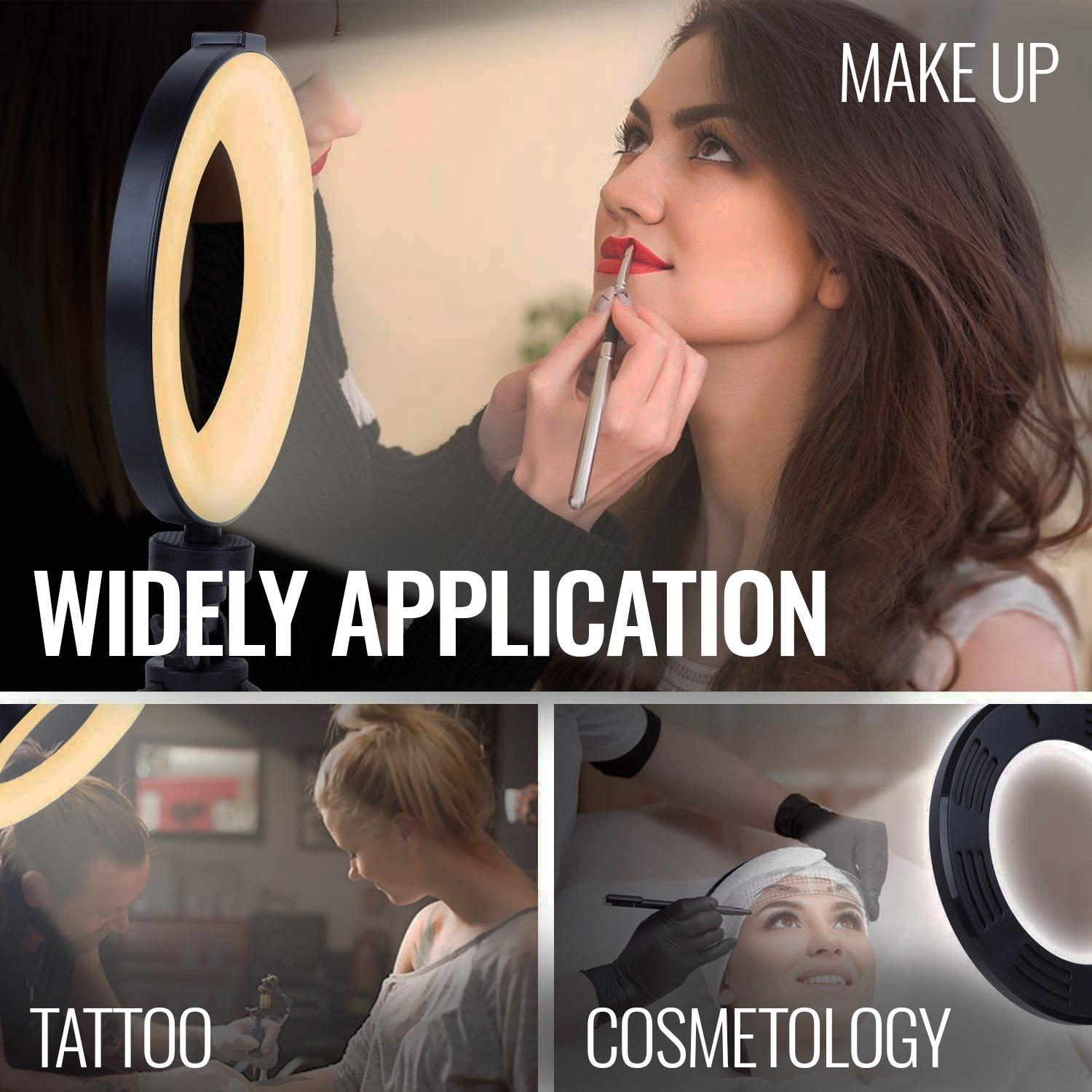 LED Ring Light With 10 Brightness Levels & 3 Lighting Modes – Perfect For Makeup & Photography