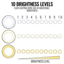 LED Ring Light With 10 Brightness Levels & 3 Lighting Modes – Perfect For Makeup & Photography