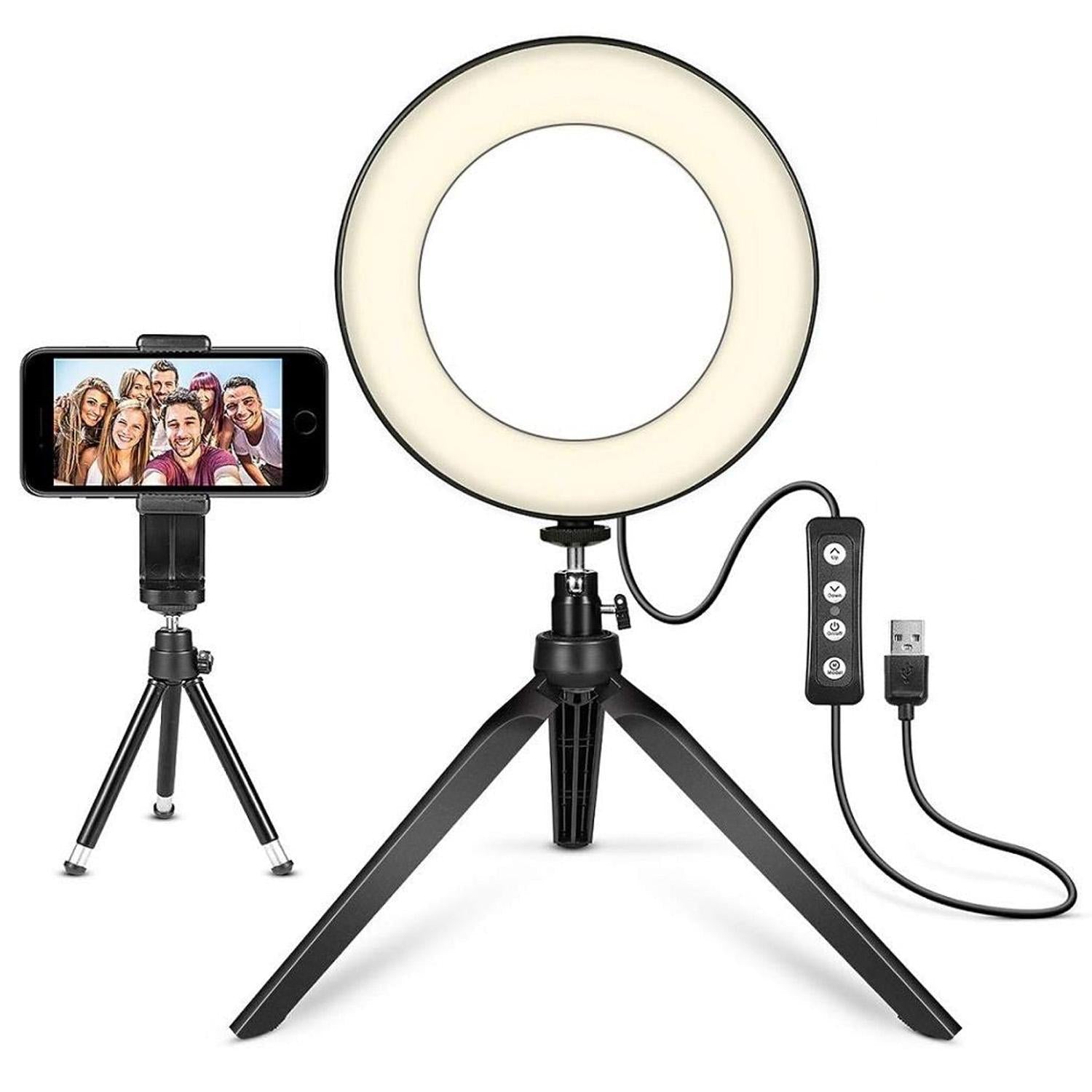 LED Ring Light With 10 Brightness Levels & 3 Lighting Modes – Perfect For Makeup & Photography