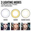 LED Ring Light With 10 Brightness Levels & 3 Lighting Modes – Perfect For Makeup & Photography